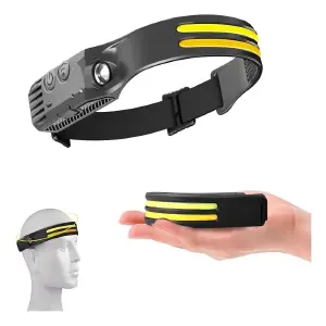 Linterna Minera Frontal 3 Led Con Sensor