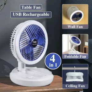 ventilador 4 en 1 multifuncional aro luz
