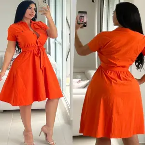 vestido para dama naranja