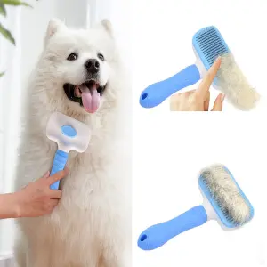 PEINE QUITA PELUSA PARA MASCOTAS PUSH UP