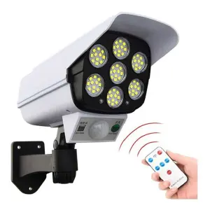 Lámpara solar exterior con control