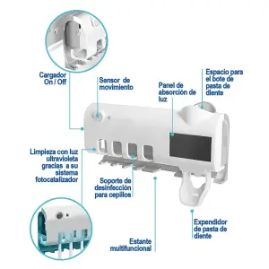Esterilizador cepillos de dientes luz uv
