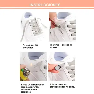 Cordones Elásticos Para Zapatos Botón