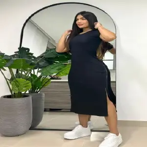 Vestido Rib con Mangas​