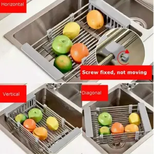 Escurridor Plegable para Loza Cocina
