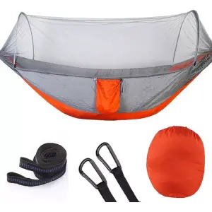 Hamaca con Mosquitero Portátil: Tu Oasis de Paz al Aire Libre - Hamaca Con Toldillo Portatil Anti Mosqui
