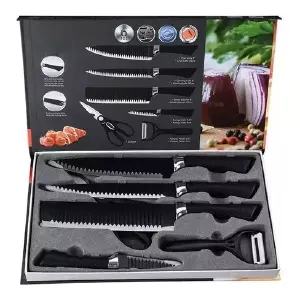 KIT DE CICHILLOS 6 PIEZAS NEGRO