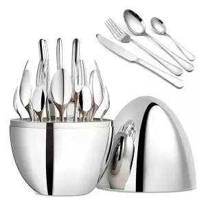 Juego De Cubiertos 24pcs Acero Inoxidabl