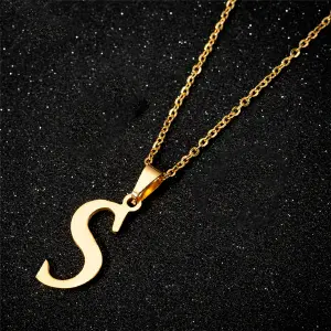 Collar Letra S Acero