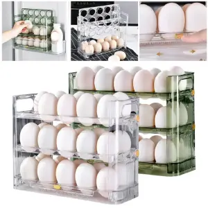 Organizador de huevos 3 niveles