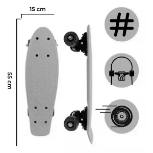 Tabla Skate Patineta Unicolor Unisex Pen