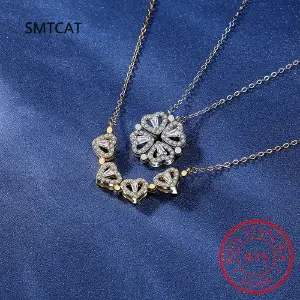 Collar corazones que se convierte en tré