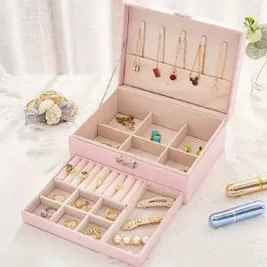 Joyero De Lujo Organizador De Joyas 2niv