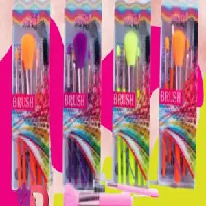 Brochas De Colores Kabuki Neon