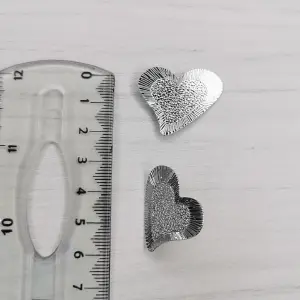 ARETA PLATEADA CORAZON