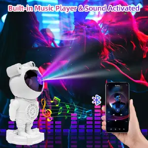 Astronauta led, parlante, lámpara