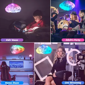 Lámpara Led 3D Nube bluetooth