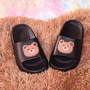 Pantuflas Niñ@s Ositos Negras