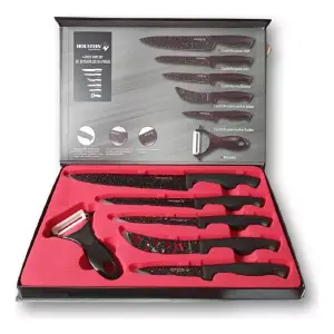 SET CUCHILLOS NEGROS
