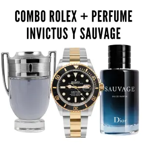 Eleva tu estilo con el poder de SAUAVAGE, INVICTUS y un RELOJ ROLEX - SAUAVAGE + INVICTUS + RELOJ ROLEX