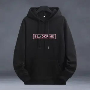 Buzo Buso Hoodie Negro Black Pink