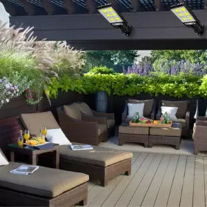 Lampara Panel Solar Exteriores Led