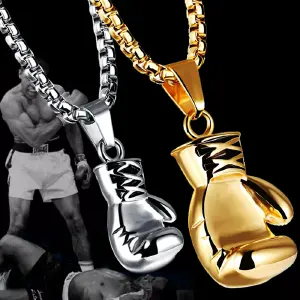 COLLAR BOXEO PLATEADO