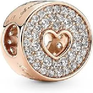 CHARM HEART BRILLO REDONDO- PANDORA