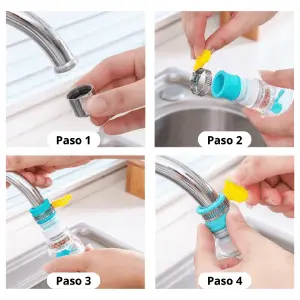 Grifo ahorrador de agua giratorio 360