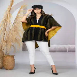 RUANA TEJIDA EN HILO DAMA 5314