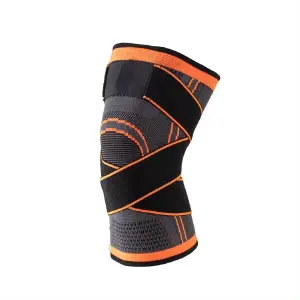 Rodillera Deportiva Ajustable Naranja: ¡Soporte y Alivio para tus Rodilla! - Rodillera Deportiva Ajustable