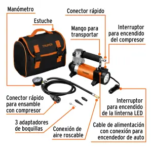 Mini compresor para auto 12v nuevo