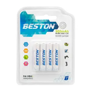 Baterias Beston Aaacargable X 4 Pack + C