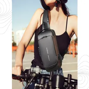 Mochila Bandolera Impermeable Antirrobo