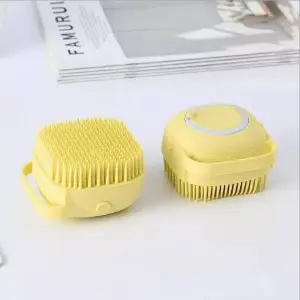 Cepillo shampoo Masajeador Para Mascotas