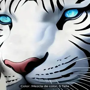 Camiseta  estampada de tigre en 3D
