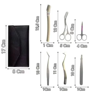 Kit De Cejas Y Pestañas Con Estuche