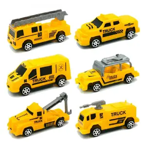 Carro Camiones Construccion Grua X 6 Uni