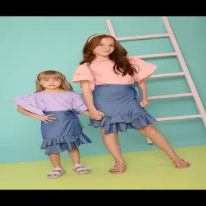 Falda Chambray