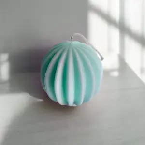 Vela aromática esfera rayada