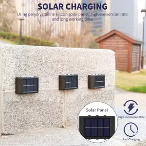 Lámpara Solar Aplique 6 Led