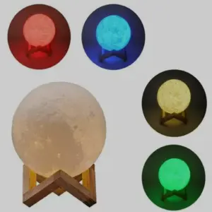 Lampara luna 7 colores