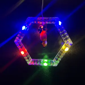 Luces Navideñas Hexágonos