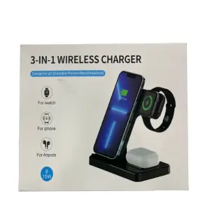 Cargador inalambrico 3 en 1