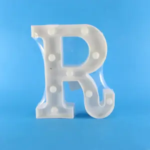Letra Led (R) Cálida decorativa