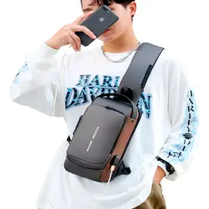 BOLSO ANTIRROBO IMPERMEABLE USB