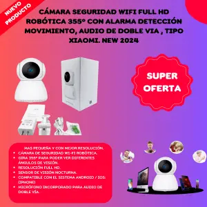 Cámara de Seguridad WiFi Robótica Q8-X: Vigilancia Inteligente para su Hogar - CAMARA_SEGURIDAD_WIFI_TIPO_ROBOTICA_Q8_X
