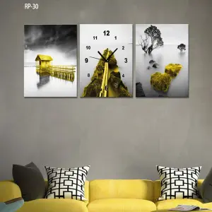 Reloj de Pared Estilo Polyptico 3 Piezas RP-30: Elegancia y Precisión - RELOJ PARED ESTILO POLIPTICO 3 PIE RP-30