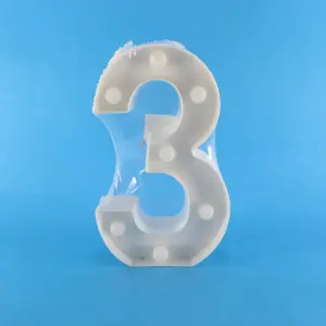 Numero Led (3) Cálida decorativo