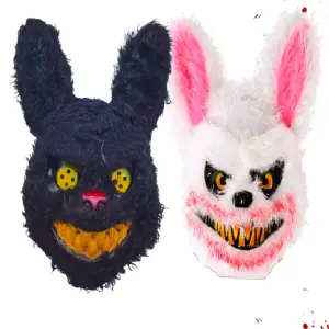 MASCARA DISFRAZ HALLOWEN CONEJO MALO